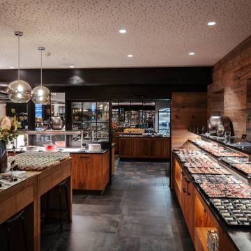 Frühstücksbuffet im Alpenresort Schwarz