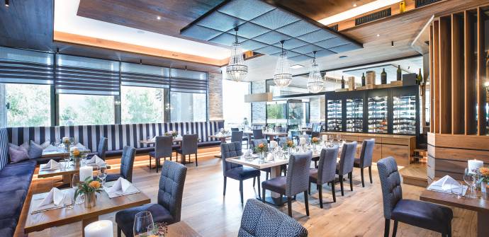 Restaurant "Greenvieh" im Alpenresort Schwarz in Tirol